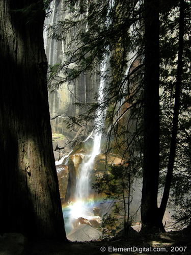 Rainbow at the base of Vernal Falls